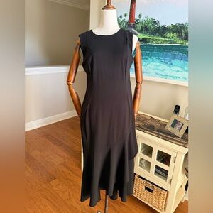 Calvin Klein Black Asymmetrical Dress